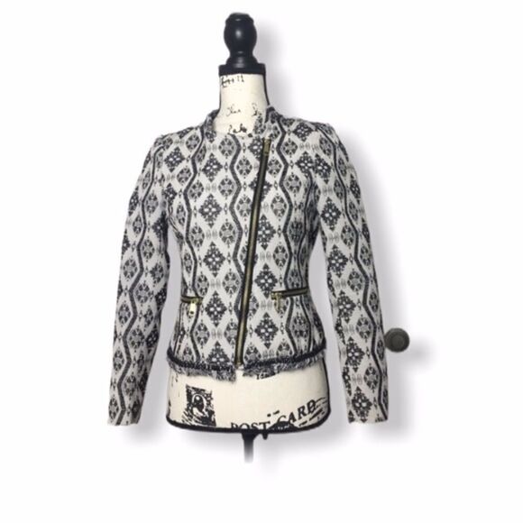 H&M SZ 4 abstract blazer jacket - Picture 1 of 3
